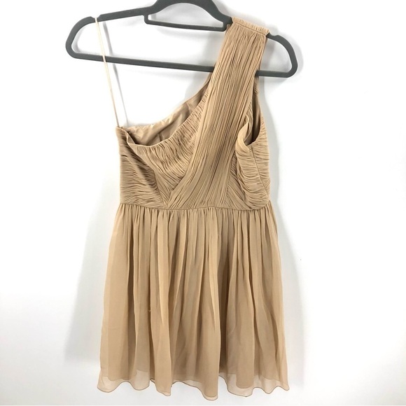 Tibi 100% Silk Dress 4 Chiffon One Shoulder Luxury Formal Wedding Fairy NEW $495 - Picture 5 of 13